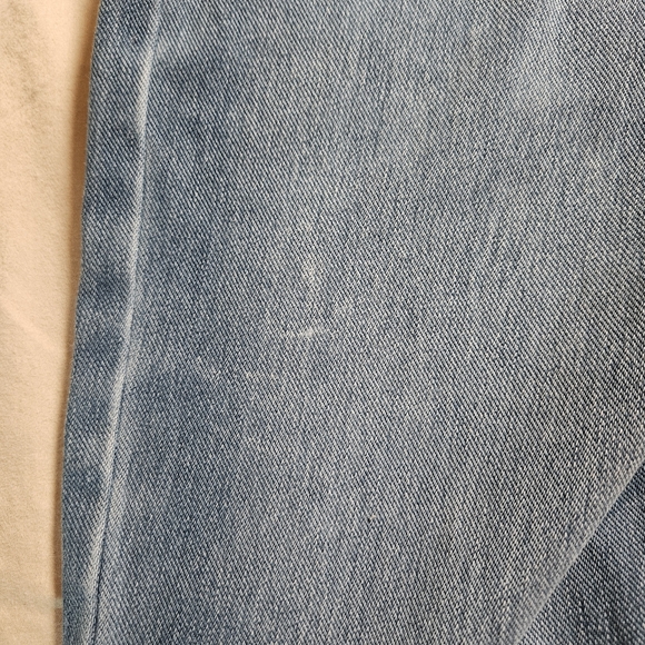 Halara Women's Pull On Straight Leg Stretch Blue Jeans Medium High Rise Soft - Picture 9 of 10